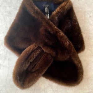 Zara Brown Fur Scarf